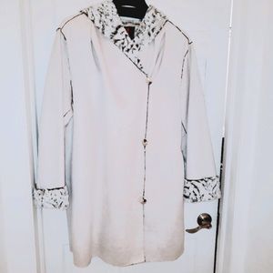 White Reversible Shearling